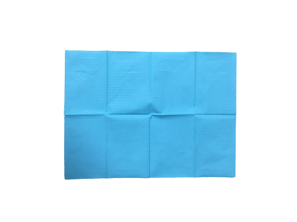 3Ply Blue Dental Bibs 13'' x 18'' 125pcs/pk — Warehouse Beauty