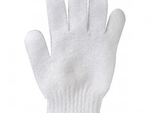 Glove white exfoliating 1 pair ID #3760 - Warehouse Beauty 