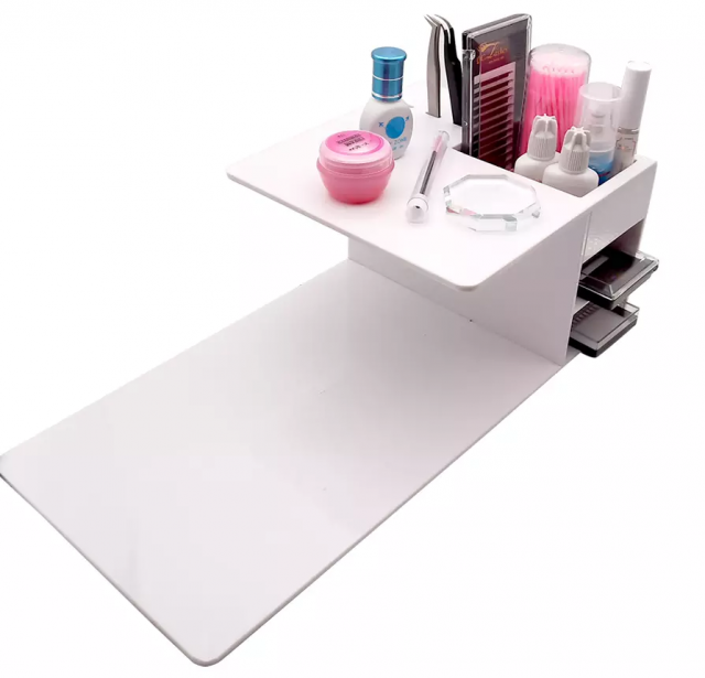 White Acrylic Lash Shelf