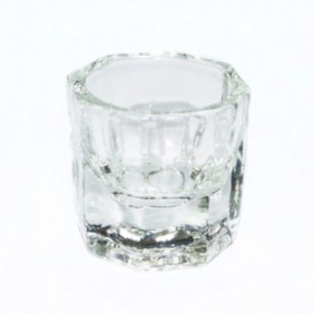 0.5 oz glass cup quantity 1 dappen dish - Warehouse Beauty 