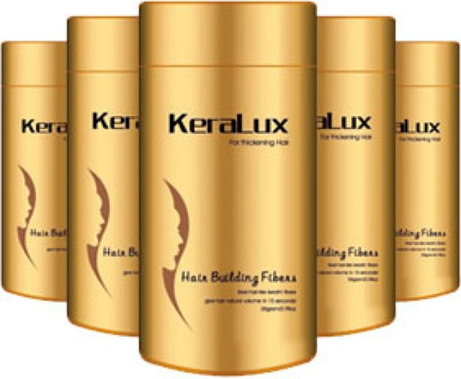 KeraLux 28g Hair Building Fibers Medium Brown, Dark Brown, Black, Silver - Warehouse Beauty 