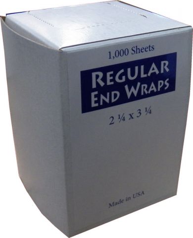 2.25 X 3.25 WHITE BOX Regular End Wraps - Warehouse Beauty 