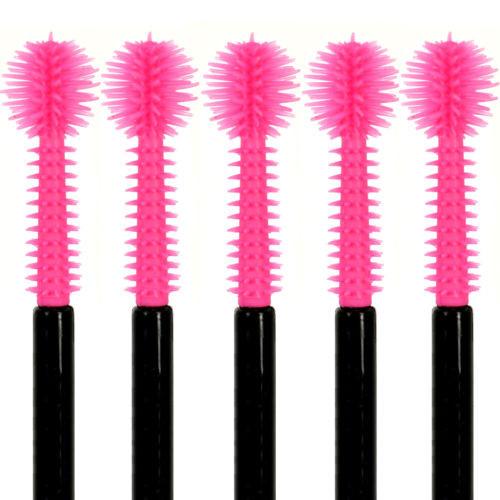 Silicon Mascara Wand Pink 50 pcs - Warehouse Beauty 